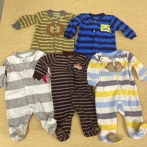 Newborn baby boy winter sleep n play Carter’s bundle
